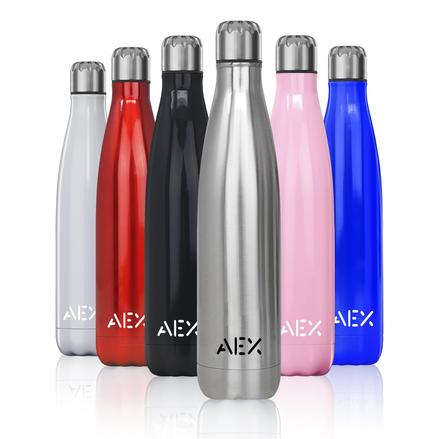 Double Insulated Vacuum Flask Stainless Steel Water Bottle Thermos Flasks Water Bottle for Hot and Cold Drinks Thermal Bottle 1000ml [Black_White]